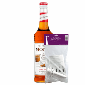 Monin Siroop Salzkaramell (70 cl) + Siroop Pompje (10 ml)