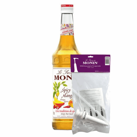 Monin Sirup würzige Mango (70 cl) + Siruppumpe (10 ml)