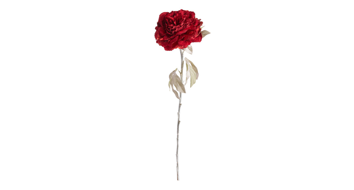 Pioen tak rood goud 65cm