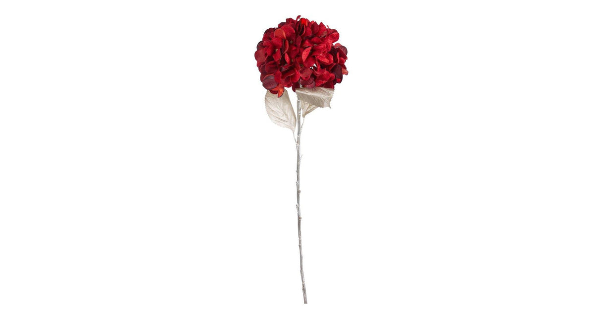 Hortensia tak rood goud 70cm