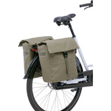 Burgers - new looxs new looxs ® leeds double mik 2.0 - dubbele fietstas – past op mik bagagedragers – gerecycled materiaal - geschikt voor elektrische fietsen – 38 liter - taupe