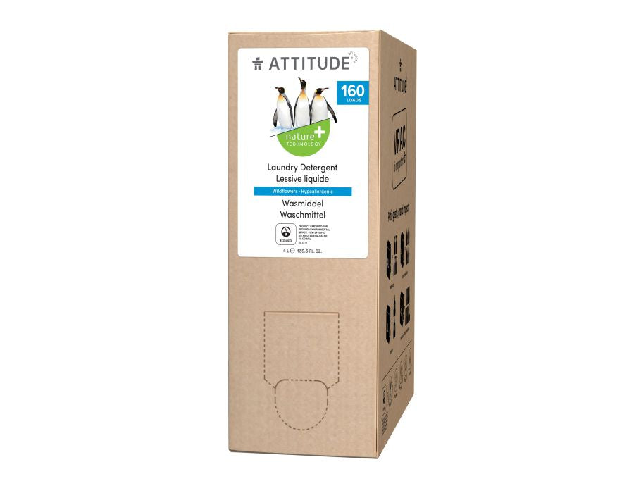 Attitude Nature + – Waschmittel-Lätzchen – 4 l – Wildblumen, 160 Wäschen