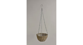 Hanging basket riet grey wash d20 h12,5cm