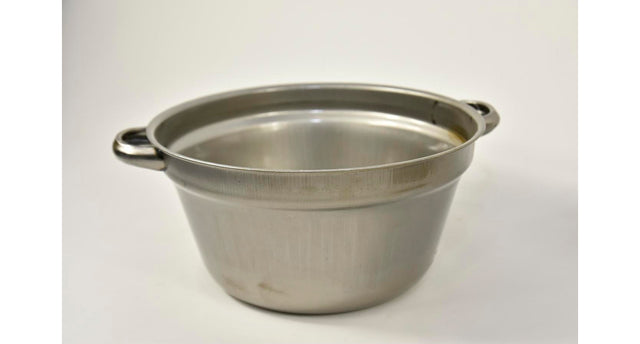 Zinken teil met handvaten oldlook d21 h11cm