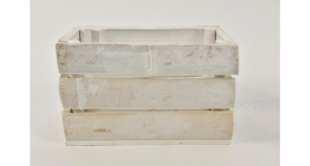 Krat bamboo rechthoek 20x11,5x12,5cm white-wash