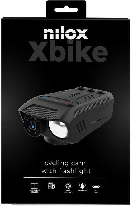Nilox 3in1 Fahrradkamera – Beleuchtung – Hupe