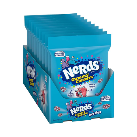 Nerds Gummibärchen-Cluster-Beerenbeutel (10x113 Gramm)