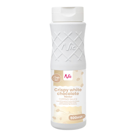 Nic Topping knusprige weiße Schokolade (500 ml)