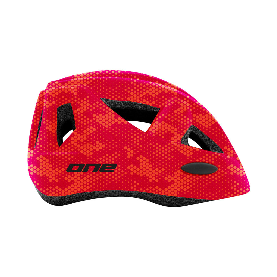 Ein Helm-Rennfahrer S M (52-56) Rot