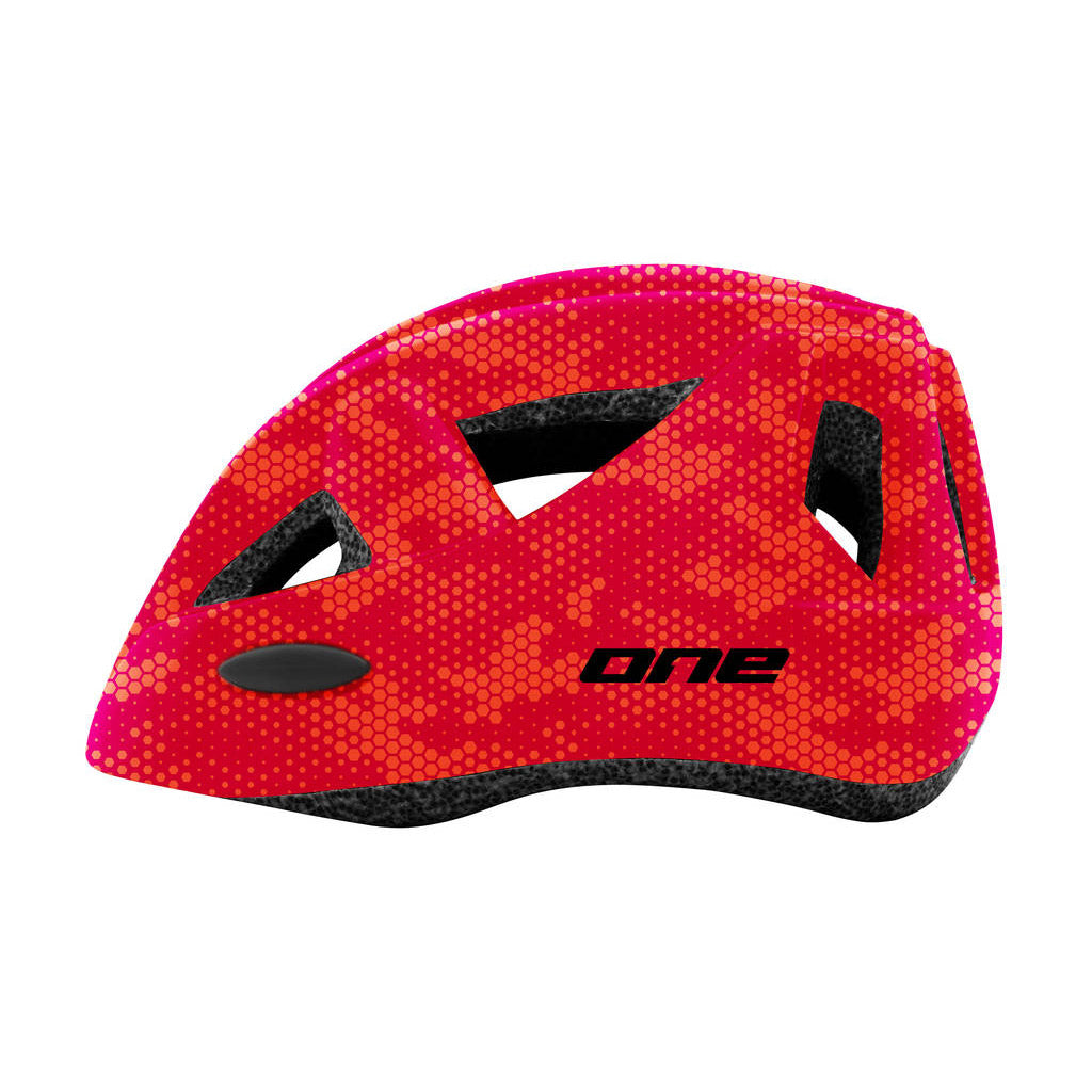 Ein Helm-Rennfahrer S M (52-56) Rot
