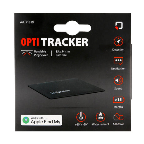 Optiline Tracker Flex, ultradünnes, faltbares Klebeortungsgerät