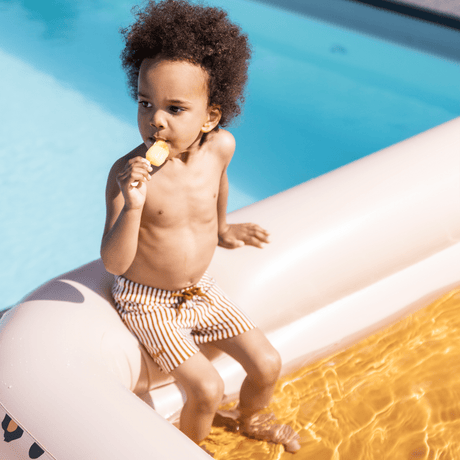 Safari-Chic | Beiger aufblasbarer Pool 211 x 132 x 46 cm