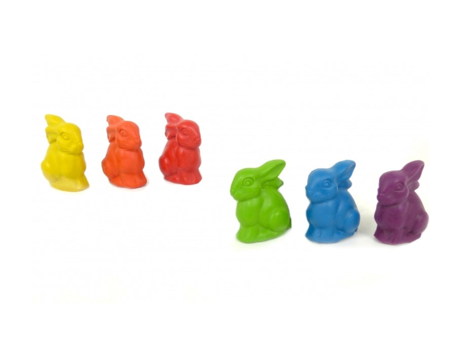 Ökonorm Wachsmalstifte - Hasenfiguren - 6 Stück