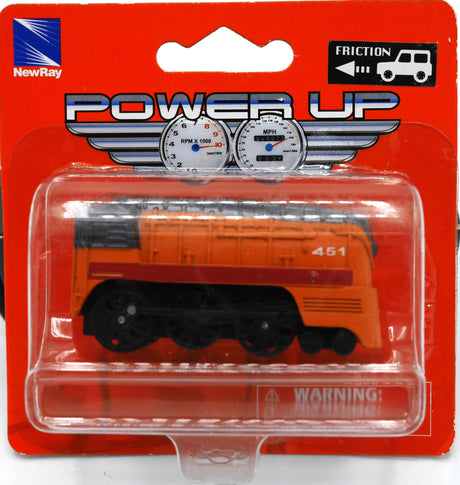 Mertex Metalllokomotive mit Friktionsantrieb, orange