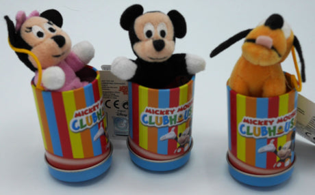 Van der Doelen Mickey, Minnie Mouse und Goofy in einer schönen Disney-Dose, 7 cm hoch