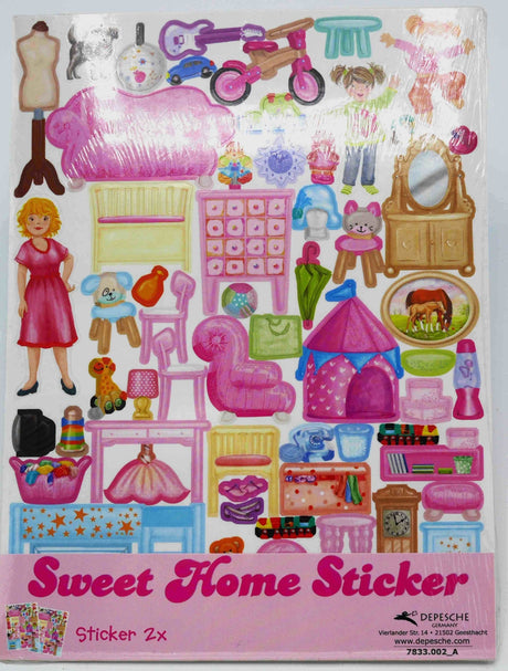 Van der Doelen Topmodel – 2 Bögen Sweet-Home-Aufkleber 7833