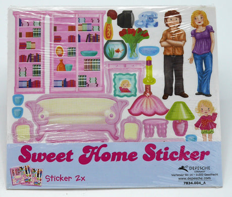 Van der Doelen Topmodel – 2 Bögen Sweet-Home-Aufkleber 7834