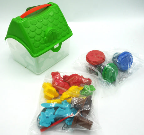 Dino-Dschungel-Ton-Set im Haus, 18-teilig