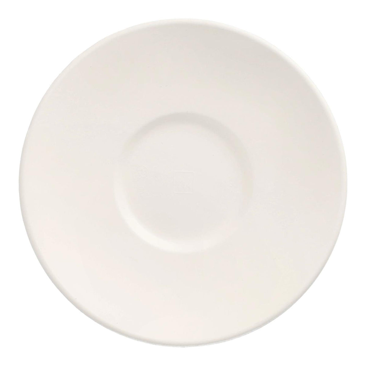Papstar amuse bordje suikerriet, rond ø14,5cm wit pak a 10 stuks