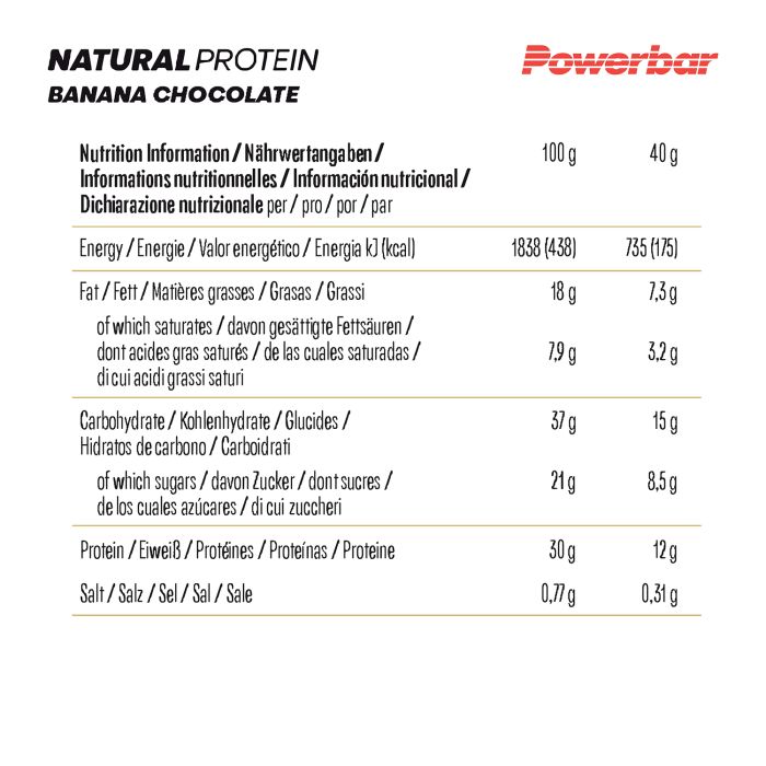 Powerbar Natural Protein Vegan Bar 18 Box