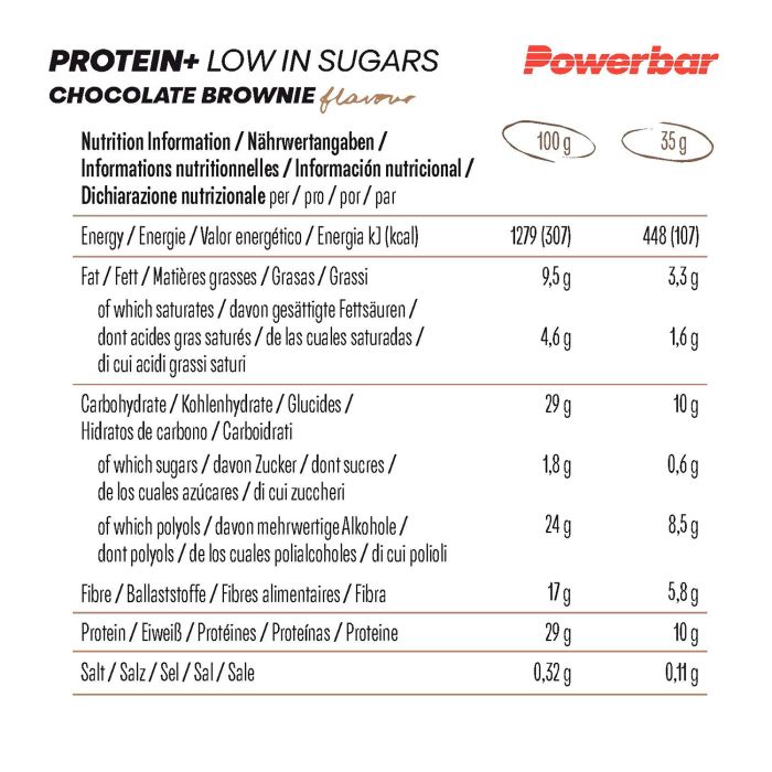 Powerbar Protein+ zuckerarmer Riegel 35g