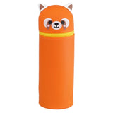 Adoramals rotes Panda-Federmäppchen aus Silikon zum Stehen