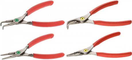 Facom Sicherungsringzangen-Set mit geraden und gebogenen Backen – pcj4pb