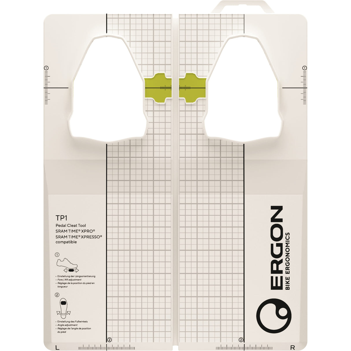 Ergon -Einstellung Form TP1 SRAM - Zeit