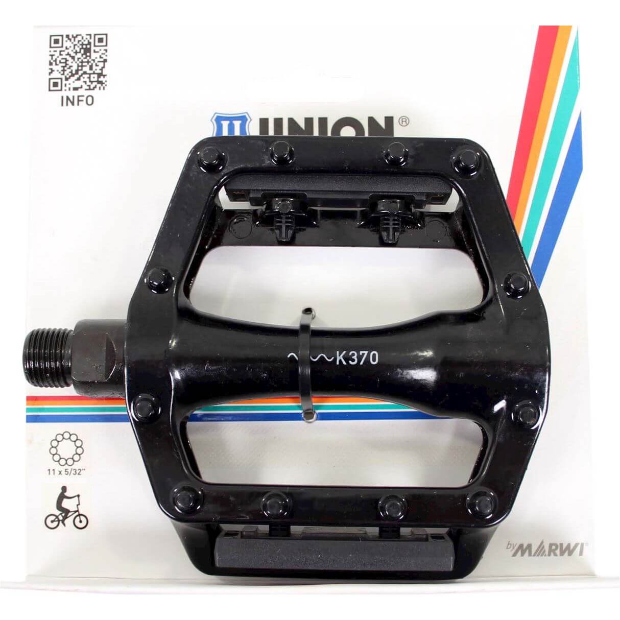 Union Pedale 102 BMX 9 16 Schwarz auf der Karte