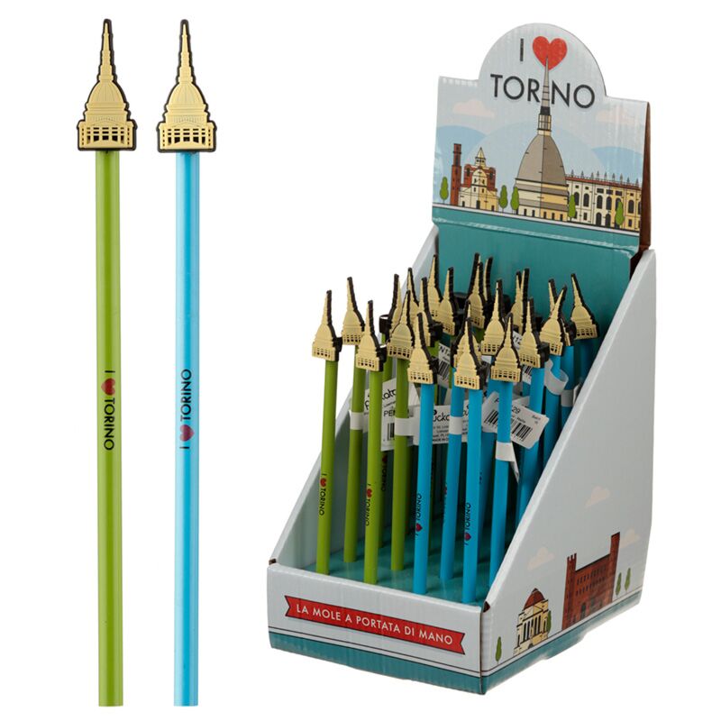 Torino-Bleistift mit Maulwurf-PVC-Oberseite