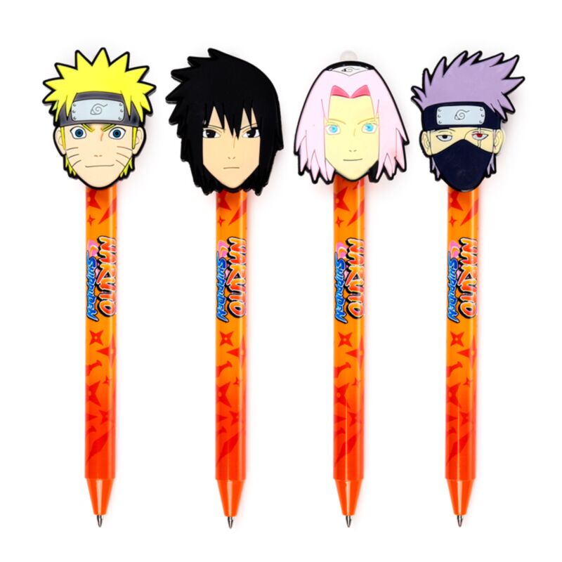 Unglaublicher löschbarer Stift von Union mit Naruto-Aufsatz aus PVC