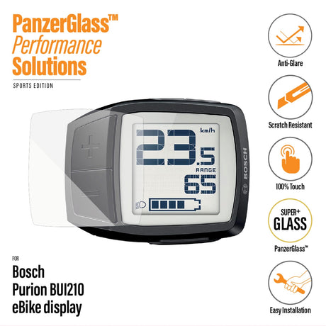 Panzerglas Displayschutzfolie Bosch Intuvia Bui 210 Antireflexion