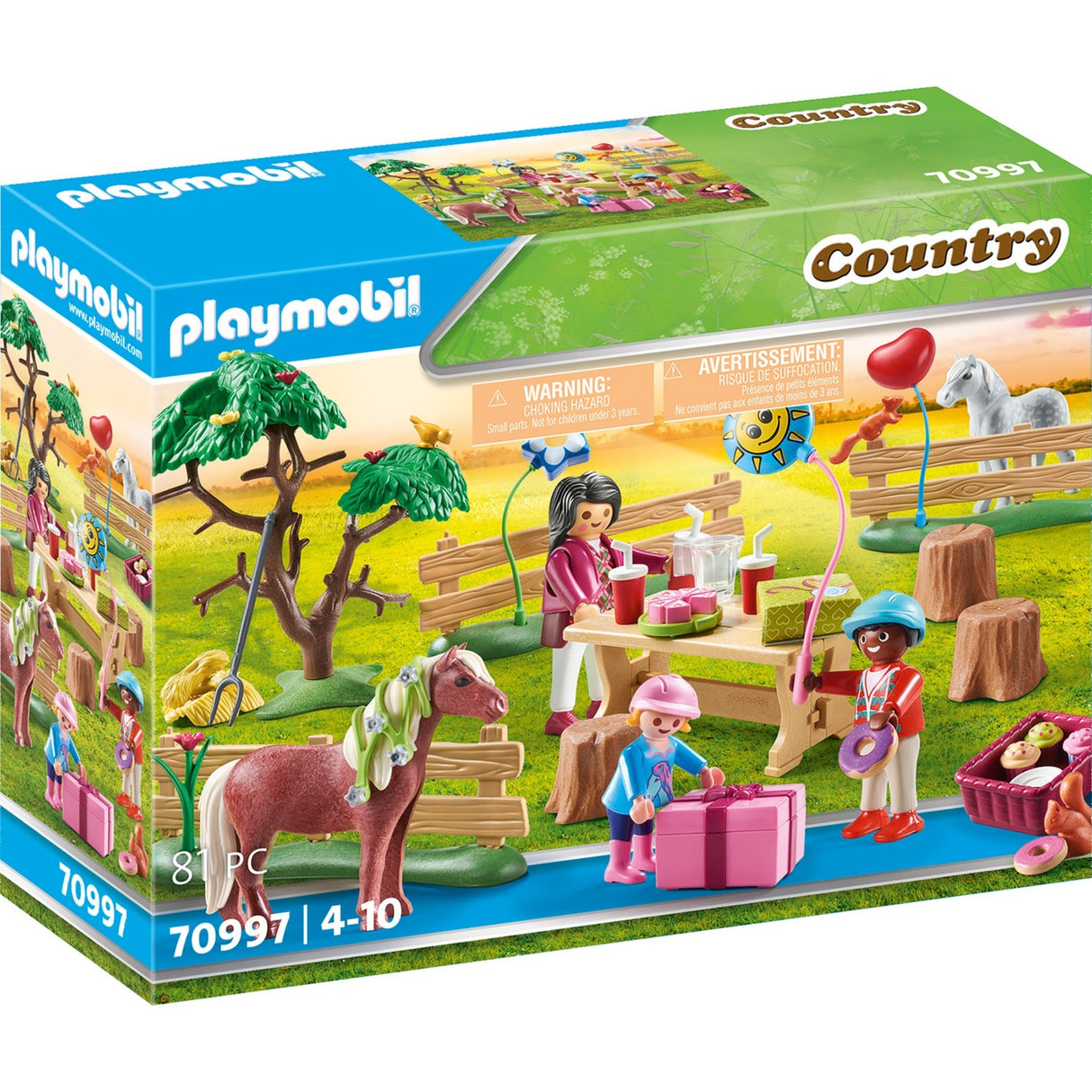 Playmobil Country Kindergeburtstagsfeier auf der Pony Farm 70997