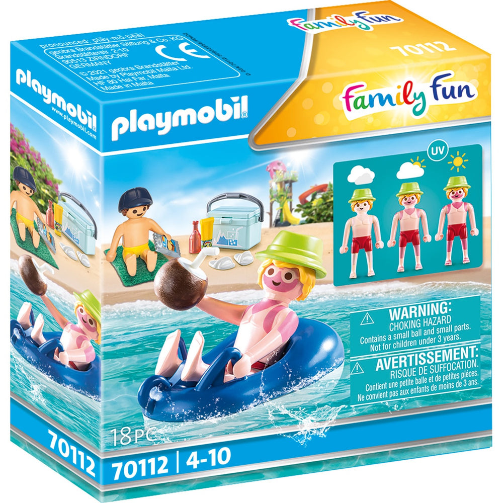 Playmobil Familie Fun Bad Guest mit Schwimmreifen 70112