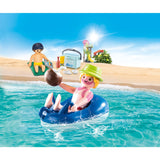 Playmobil Familie Fun Bad Guest mit Schwimmreifen 70112