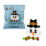 Plus-plus puzzle by number - kerstmis - sneeuwman (4412)