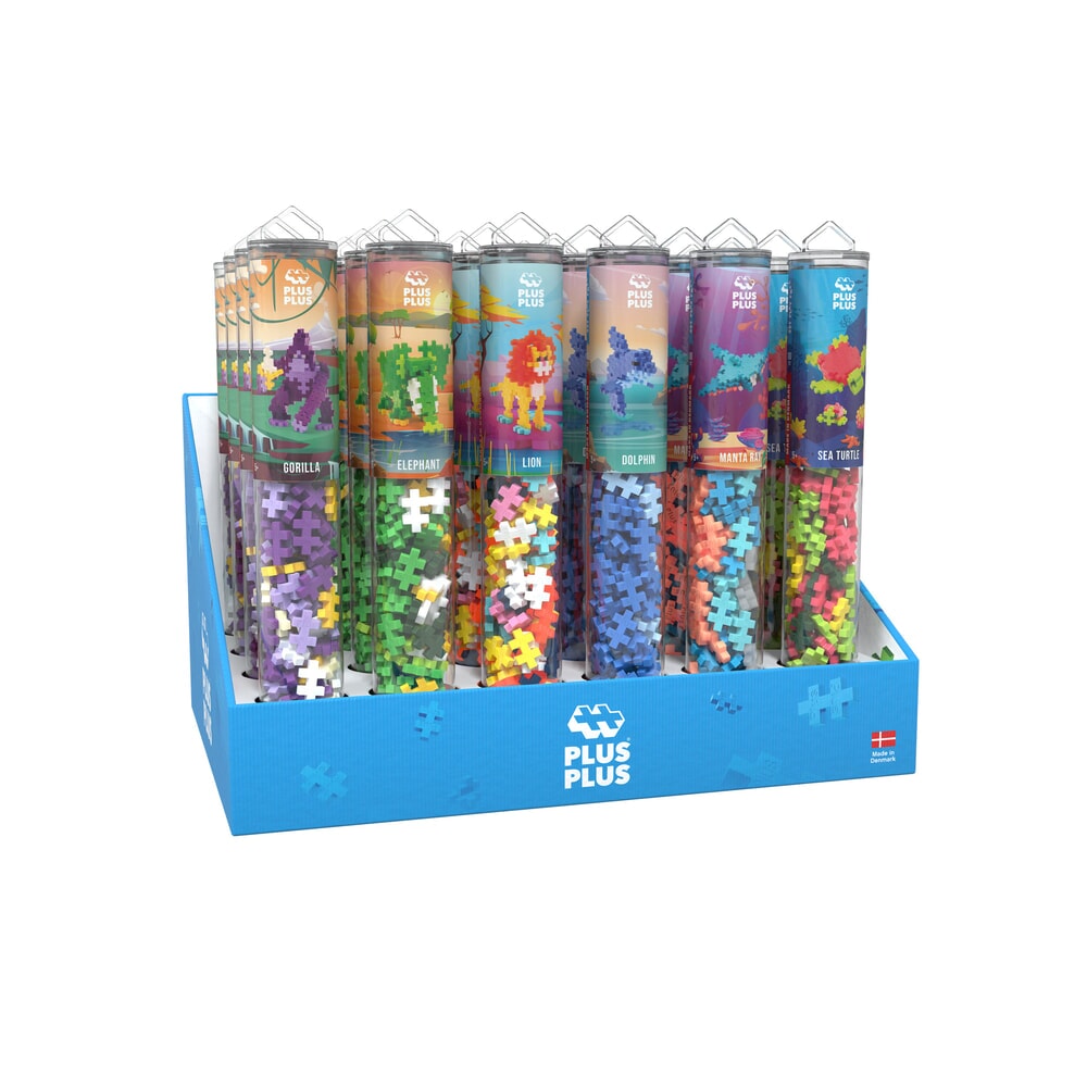 Plus-Plus-Displayröhren mit gemischten Tieren (7511)