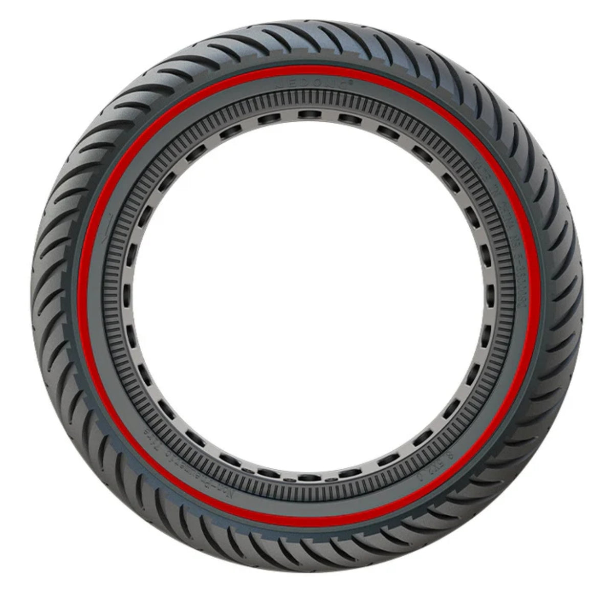 Pro-Mounts Reifen solide 8 1 2 schwarz rote Linie