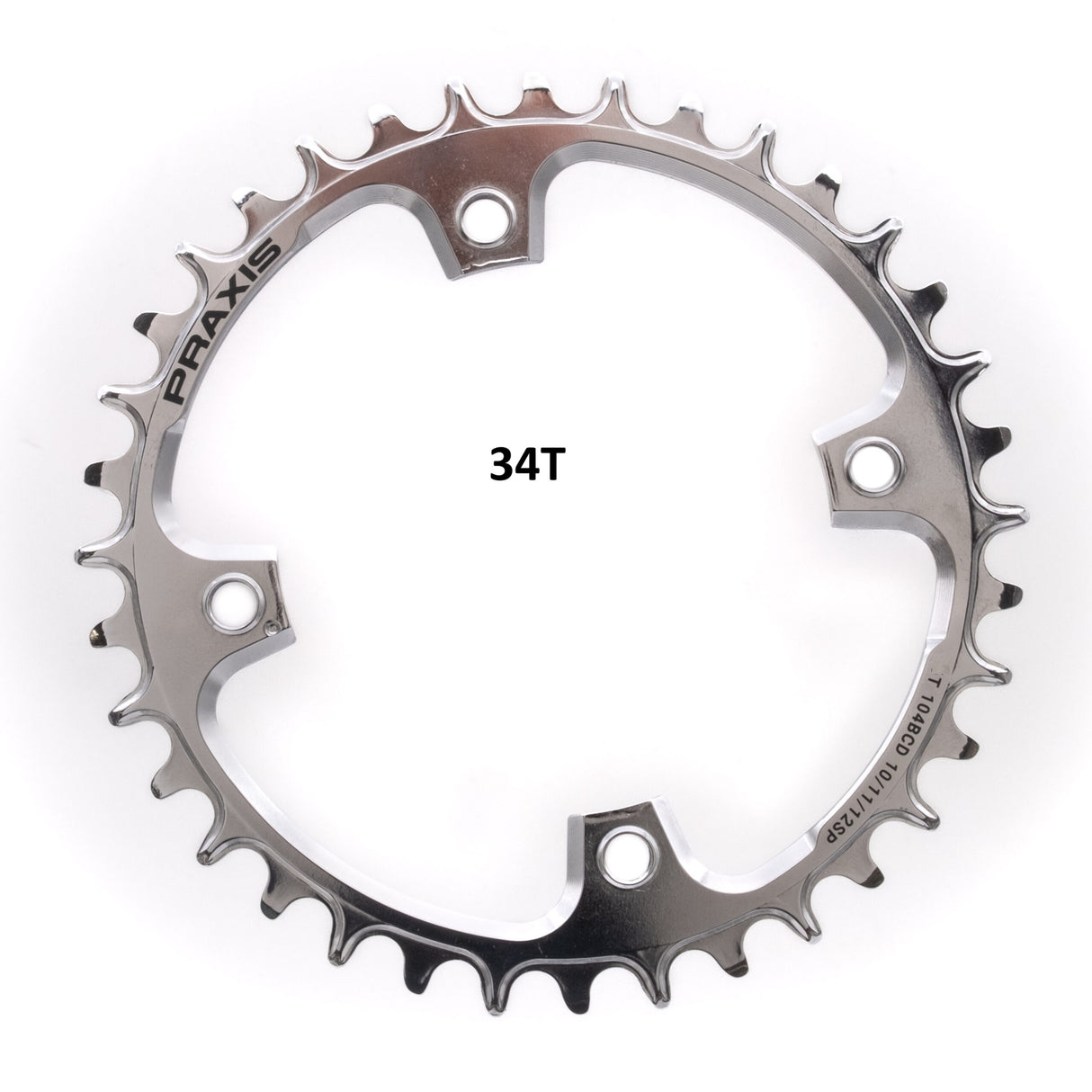Praxis Kettenblatt 1x E-Ring 104bcd M8 34t PVD 10 11 12sp