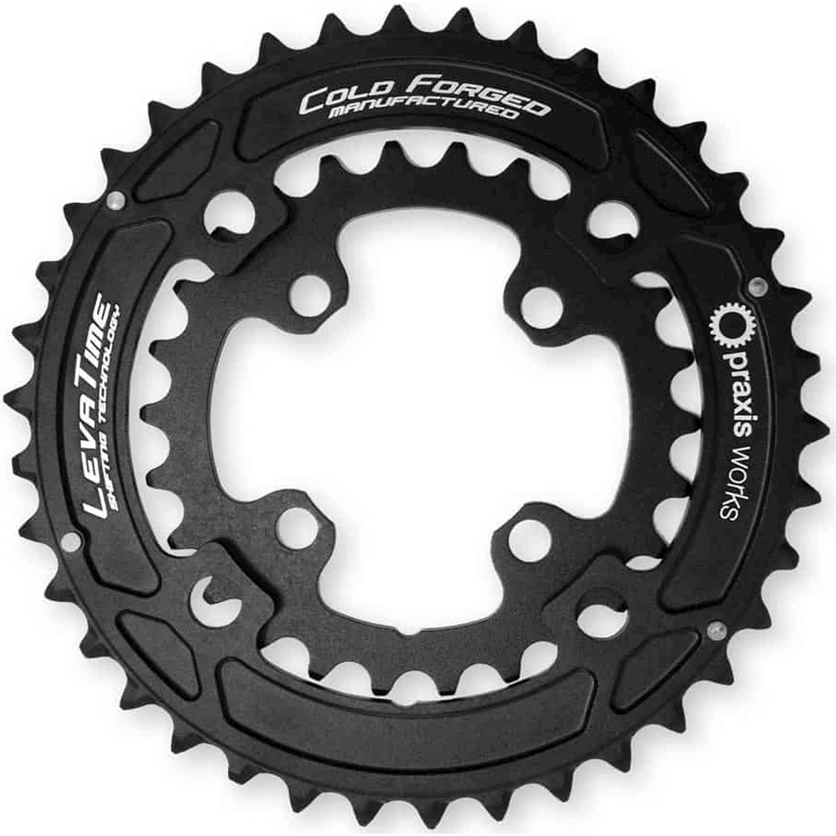 Praxis Kettenblatt 2x MTB 36 26 104 64bcd schwarz