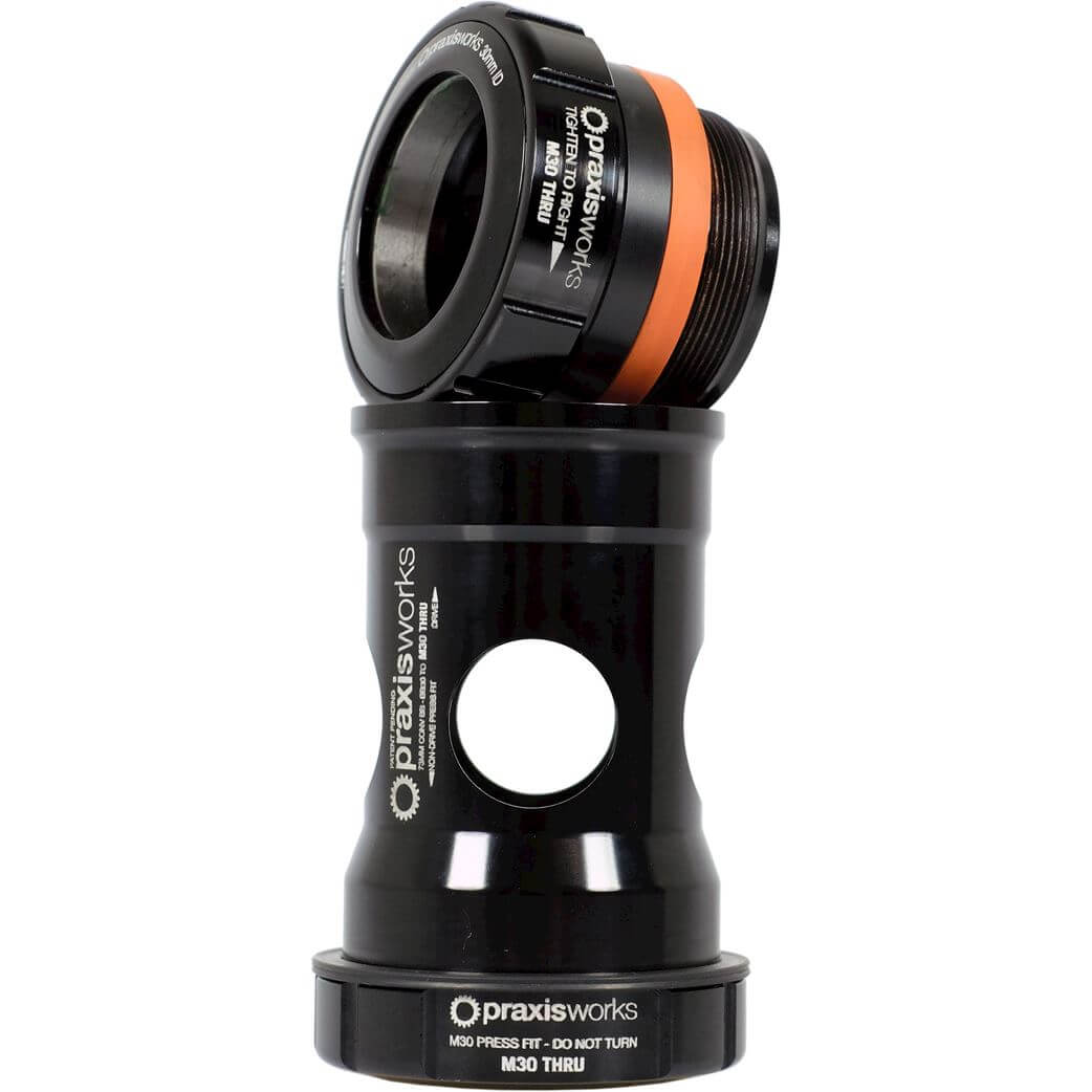 Praxis Tretlageradapter M30-Thru BB30 Pf30 MTB 73 mm