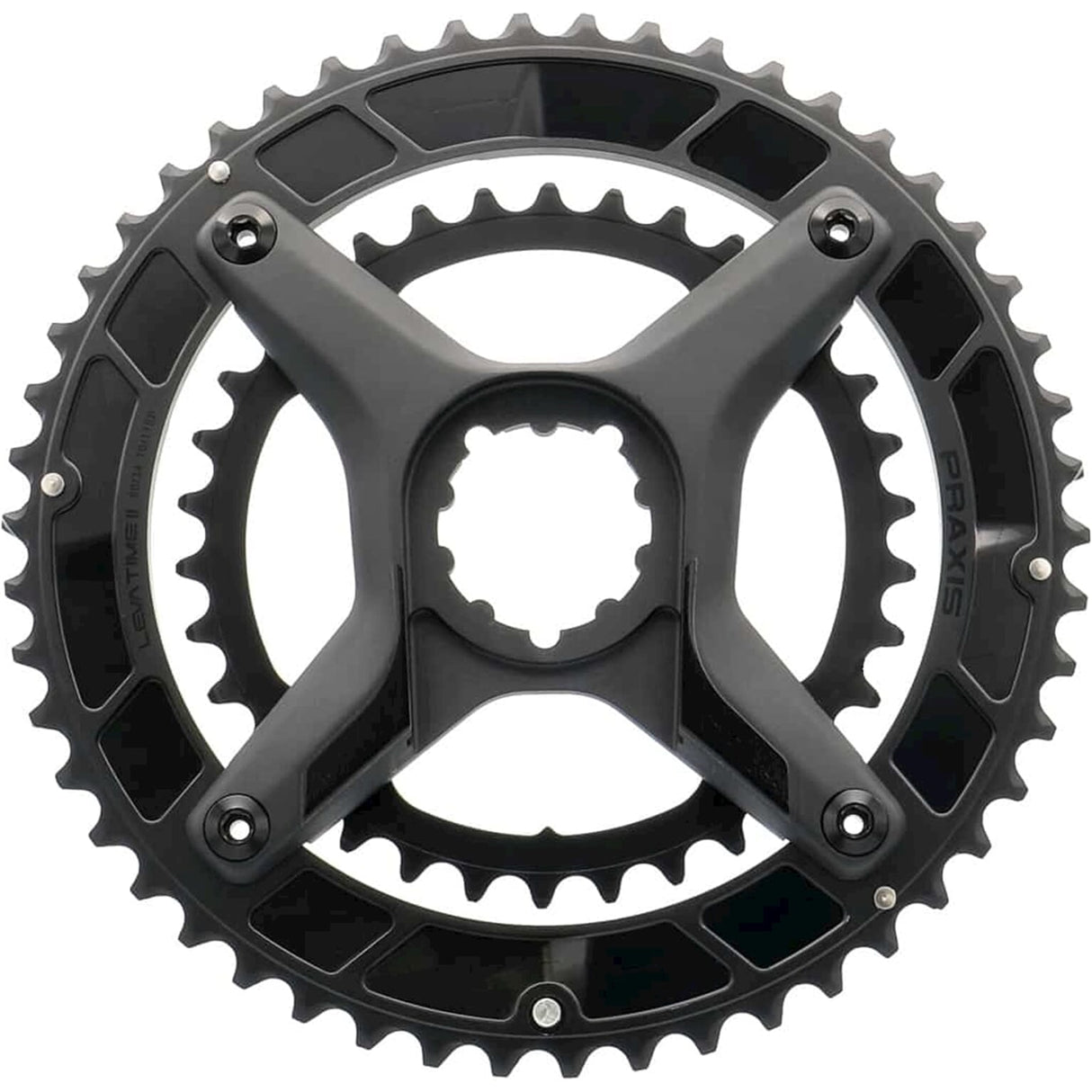 Praxis Kettenblatt LT2 Xring Spider Kit 48 32 schwarz