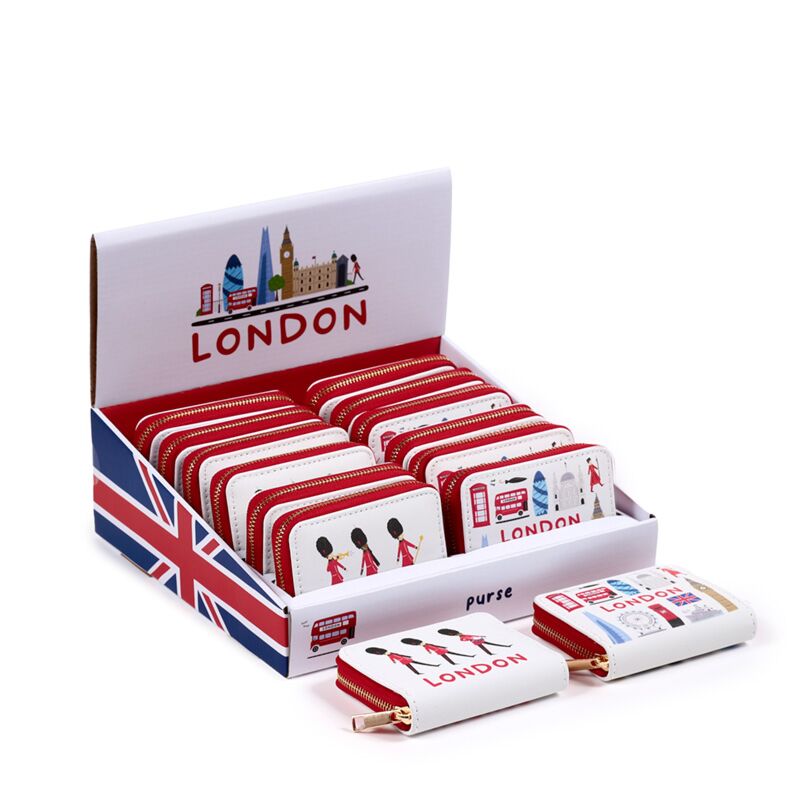London-Souvenir-Tour-Geldbörse mit Reißverschluss – klein