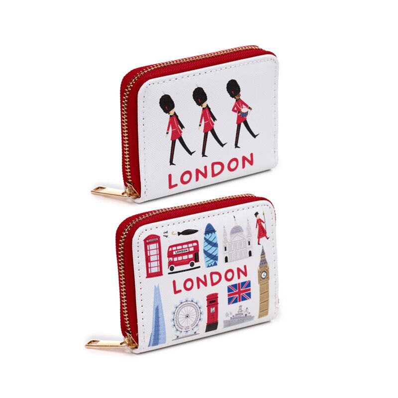 London-Souvenir-Tour-Geldbörse mit Reißverschluss – klein