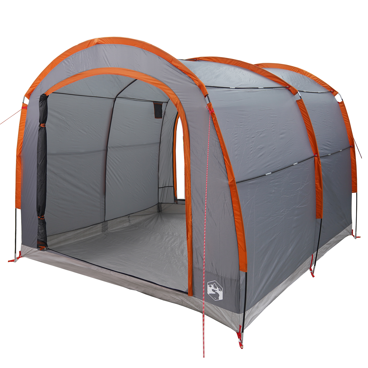 Vidaxl tent grijs en oranje 268 x 240 x 191 cm polyester waterdicht