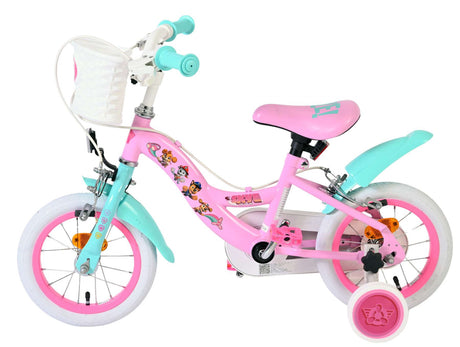 Paw Patrol Kinderfahrrad – Mädchen – 12 Zoll – Pink – zwei Handbremsen