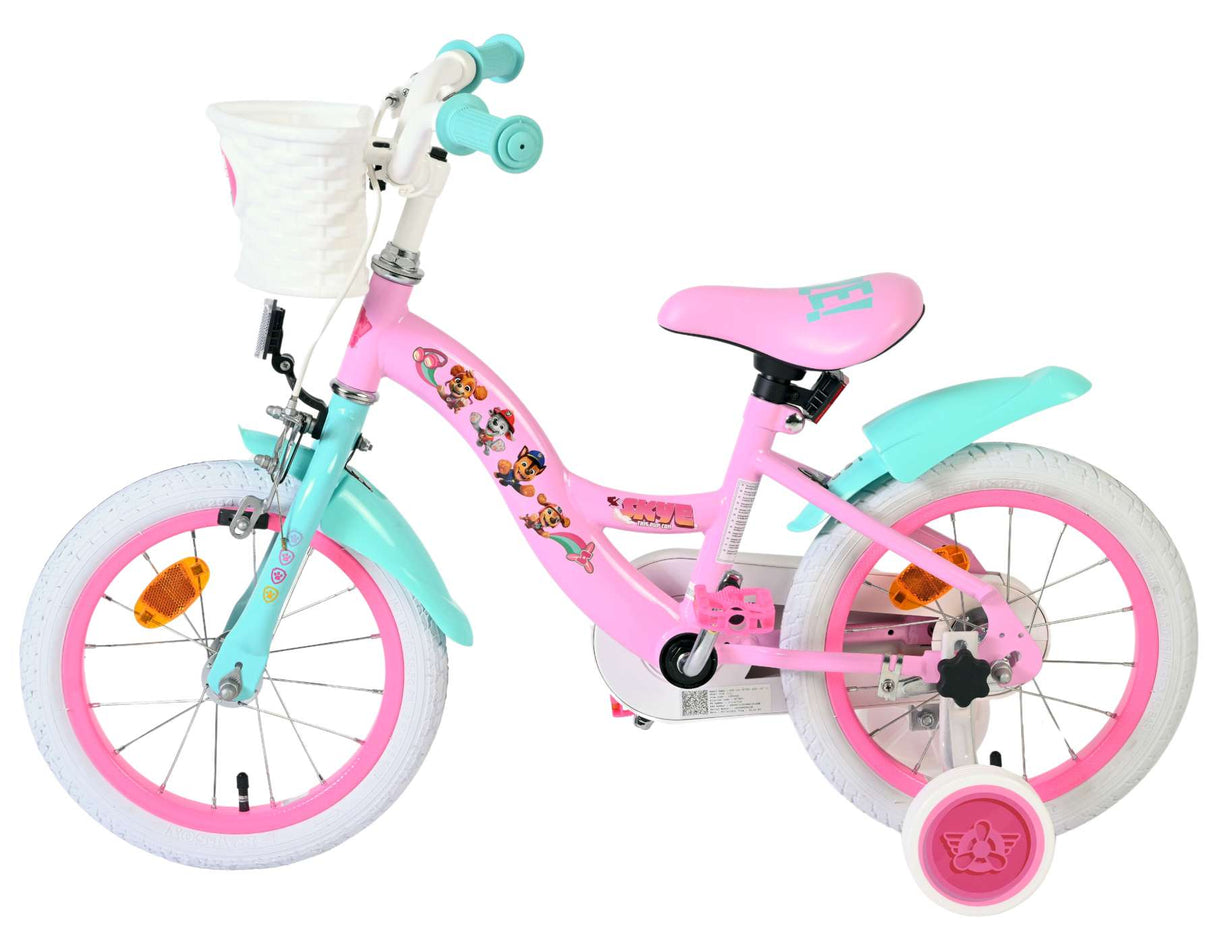 Paw Patrol Kinderfahrrad – Mädchen – 14 Zoll – Rosa
