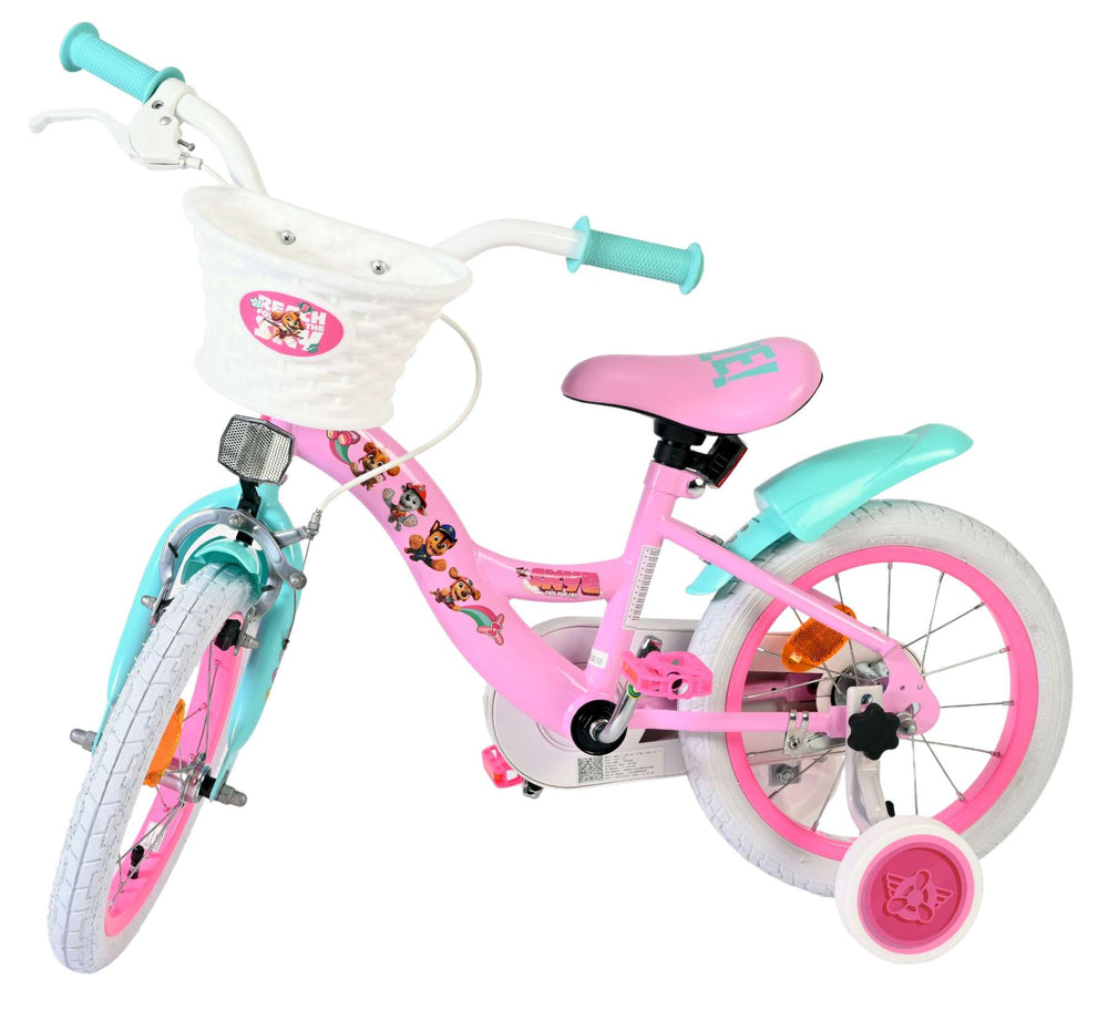 Paw Patrol Kinderfahrrad – Mädchen – 14 Zoll – Rosa