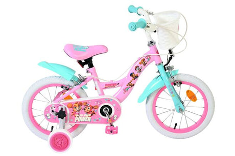 Paw Patrol Kinderfahrrad – Mädchen – 14 Zoll – Pink – zwei Handbremsen