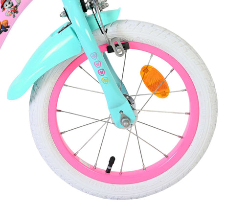 Paw Patrol Kinderfahrrad – Mädchen – 14 Zoll – Pink – zwei Handbremsen